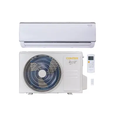 Aparat aer conditionat Conter Breeze, 12000 BTU, Wi-Fi Control, inverter, Clasa A++, functii Self cleaning, Follow me, Sleep mode, alb