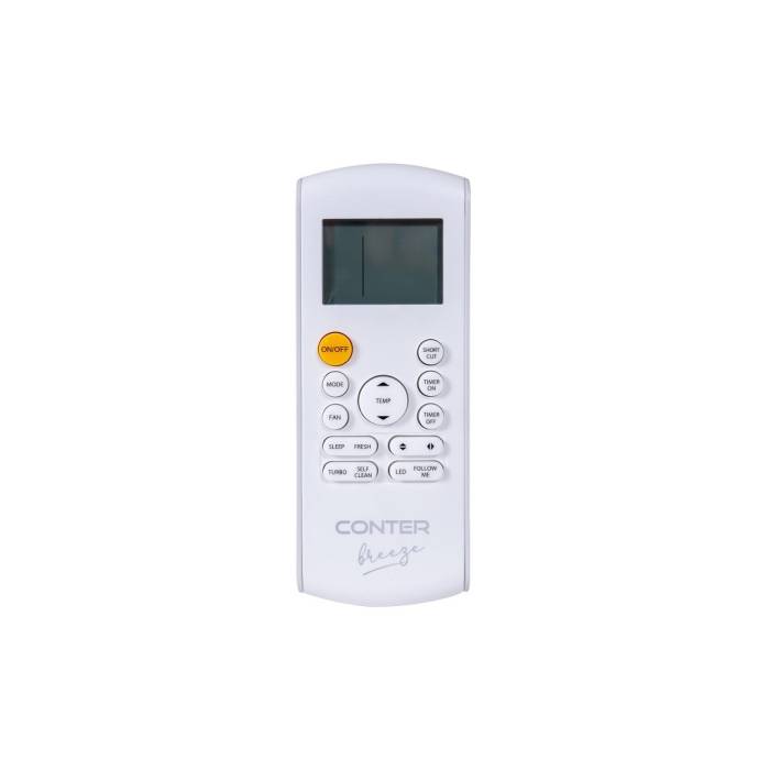 Aparat aer conditionat Conter Breeze, 12000 BTU, Wi-Fi Control, inverter, Clasa A++, functii Self cleaning, Follow me, Sleep mode, alb